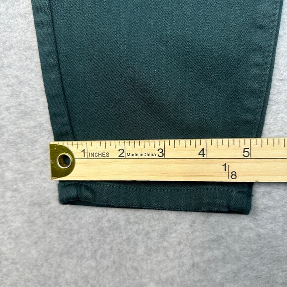 Just USA Skinny Jean SZ 30 Dark Green Mid-Rise Stretch Denim 5-Pocket Button Zip - Picture 10 of 10